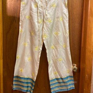 Day Birger et Mikkelsen Asian High Shine Wide Leg Drawstring Trousers Pants 36 4